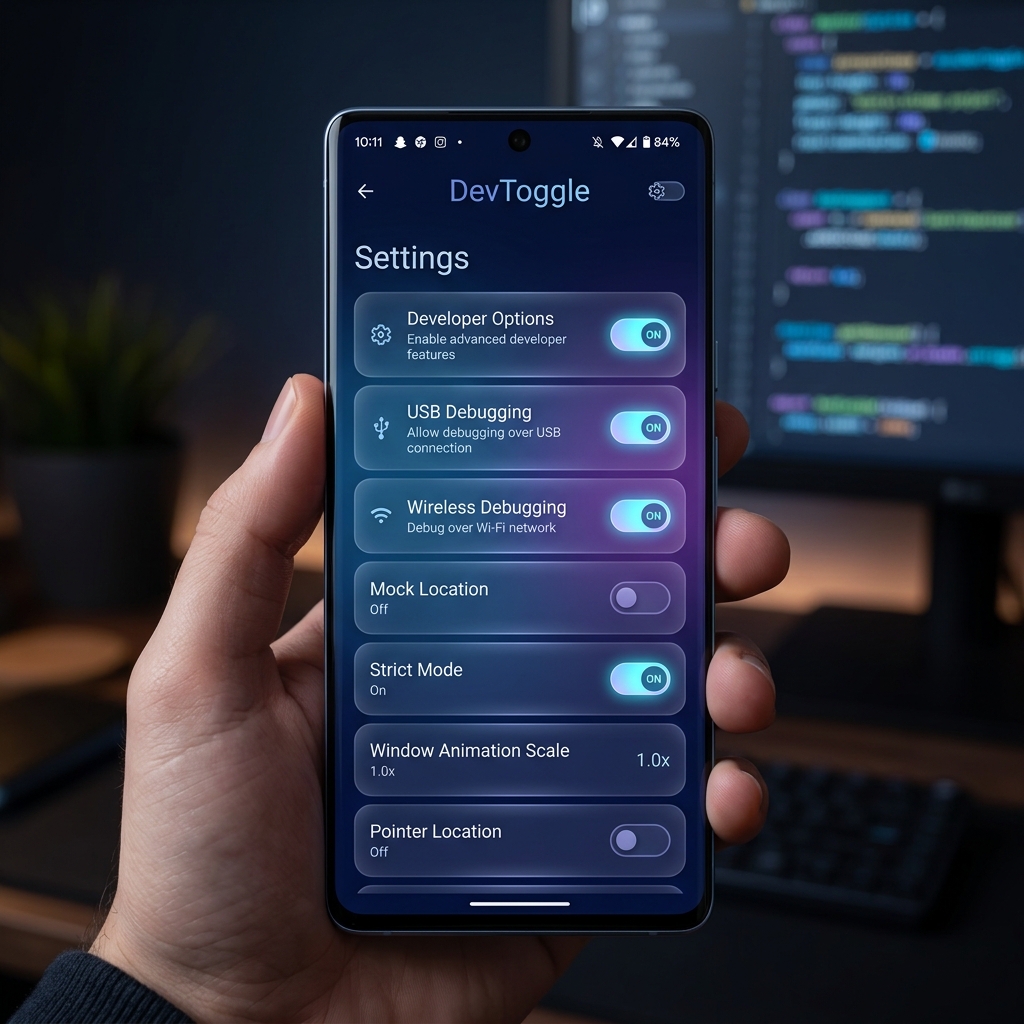 DevToggle App Mockup